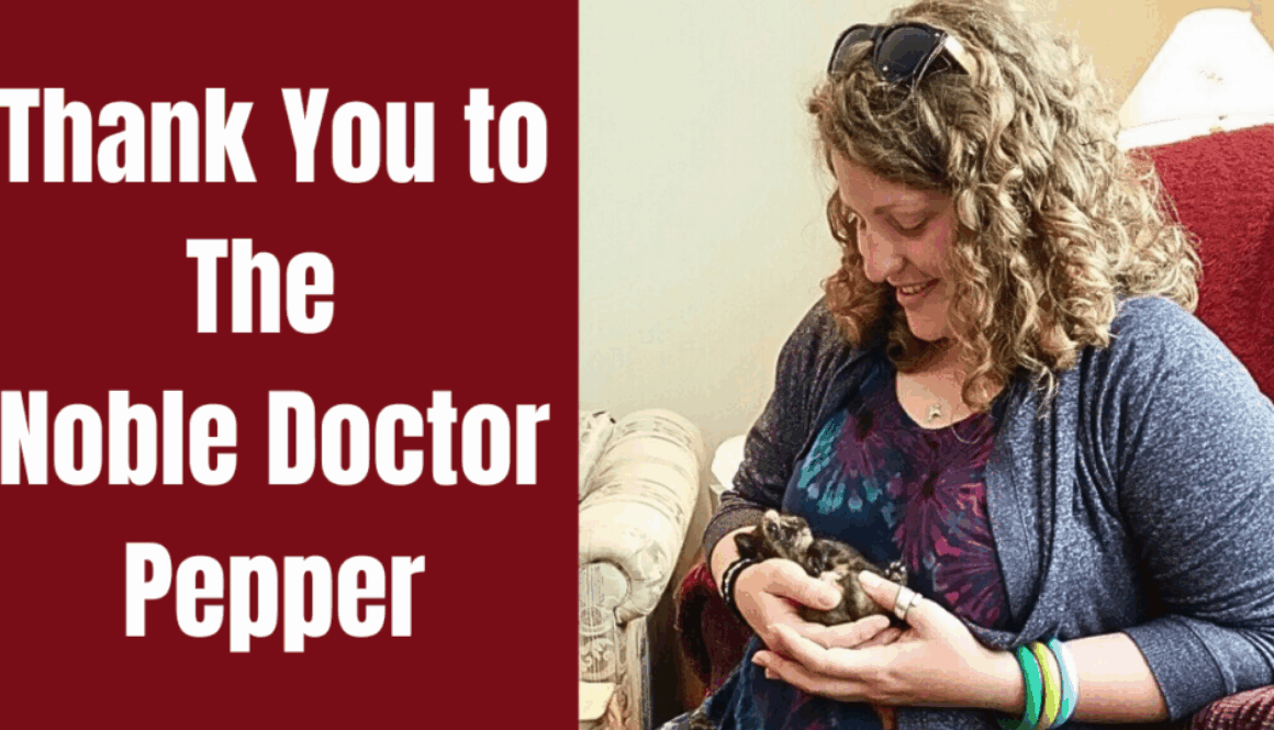 A Thank You to the Noble Doctor Pepper